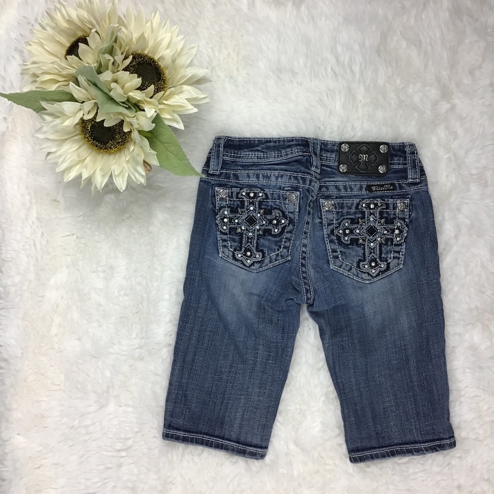 Miss Me Jean Shorts JK5899M3 Girls Size 12  (z5)^